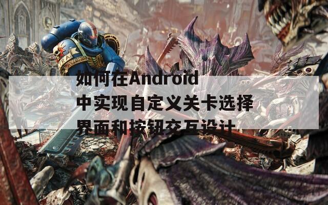 如何在Android中实现自定义关卡选择界面和按钮交互设计