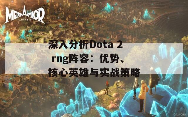 深入分析Dota 2 rng阵容：优势、核心英雄与实战策略