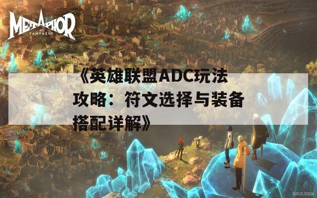 《英雄联盟ADC玩法攻略：符文选择与装备搭配详解》