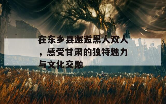 在东乡县邂逅黑人双人，感受甘肃的独特魅力与文化交融