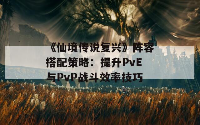 《仙境传说复兴》阵容搭配策略：提升PvE与PvP战斗效率技巧