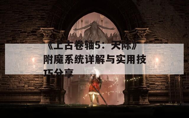 《上古卷轴5：天际》附魔系统详解与实用技巧分享