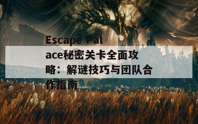 Escape Palace秘密关卡全面攻略：解谜技巧与团队合作指南